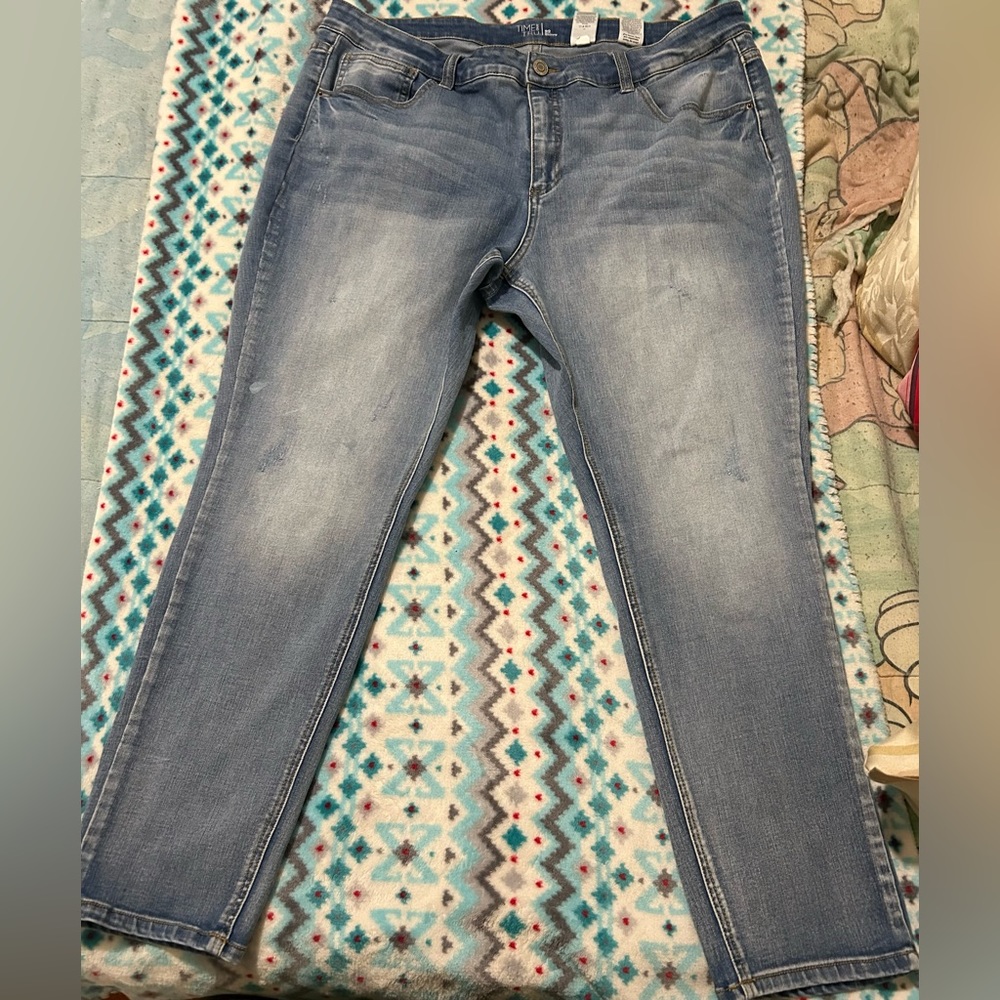 Skinny jeans wore like 5 times